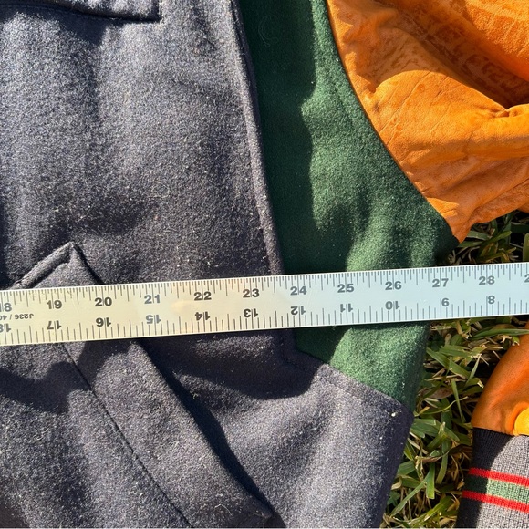 Vintage Gant Wool & Leather Varsity Color Block Bomber Wool Flyer Jacket Mens XL - Picture 9 of 12